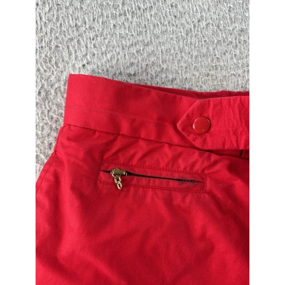 Vintage Polo Ralph Lauren Snow Pants Size‎ Medium x34.5 Red Cotton Down Filled